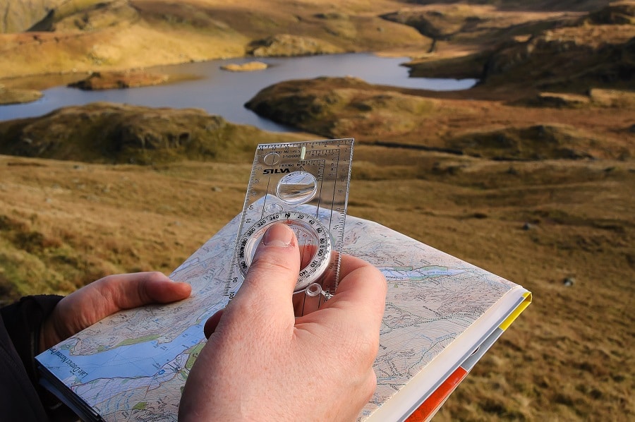 Basics of compass and map reading