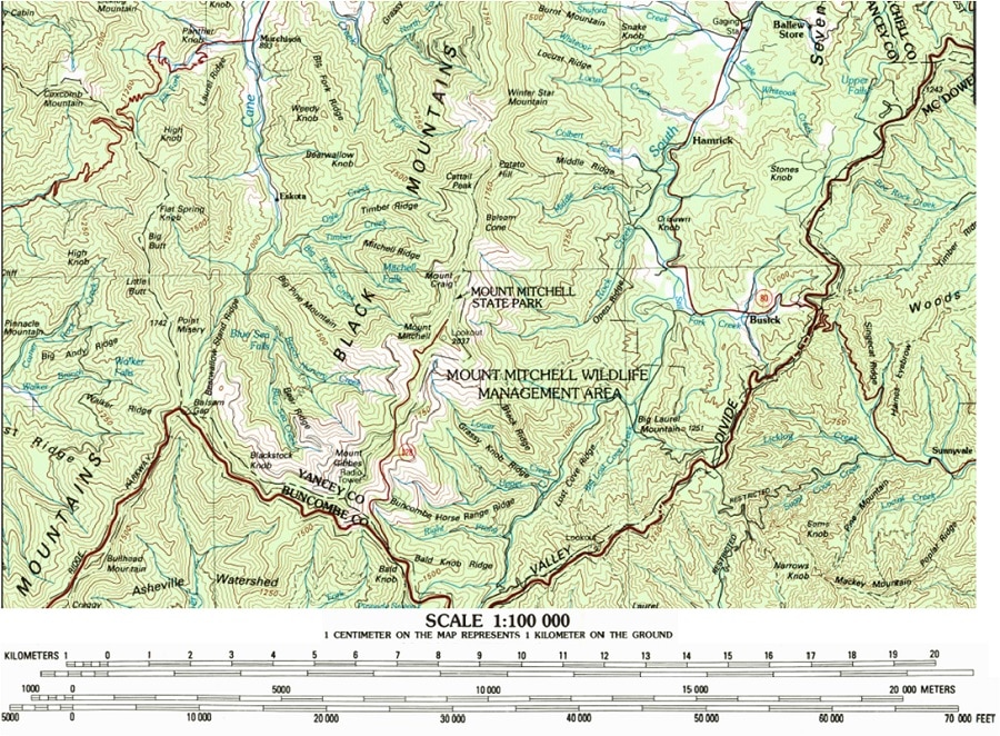 Map with a scale