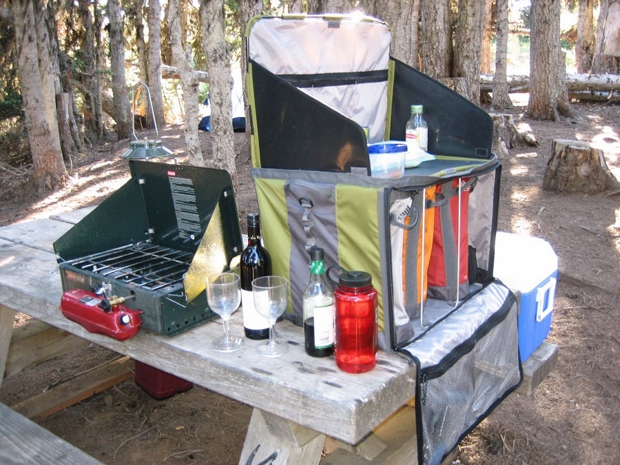Supplies for camping cooking