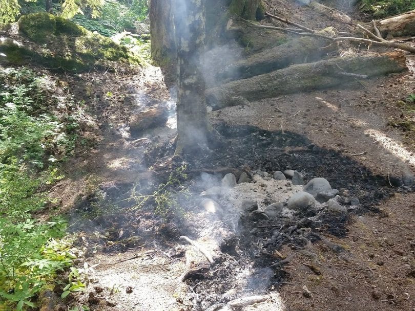 Extinguishing A Campfire