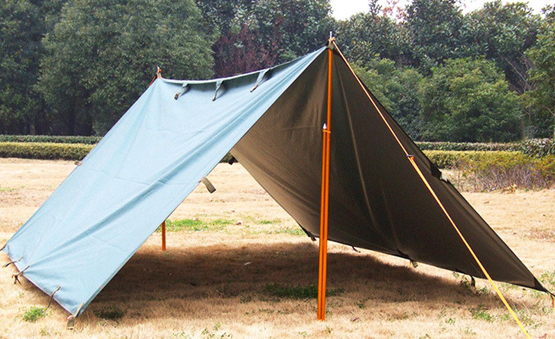 Grounded tent sticks tightly secured