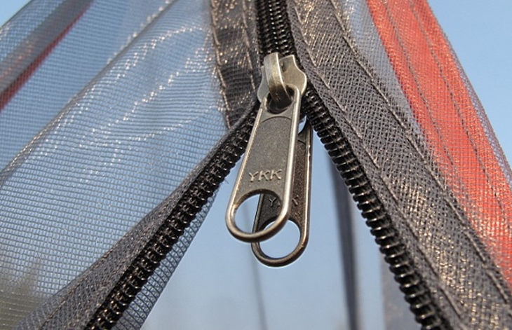Repair a closed-end tent zip