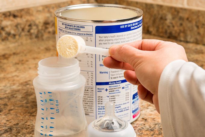 Formula milk for babies