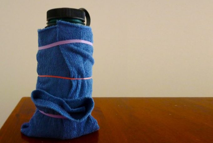 towel on thermos