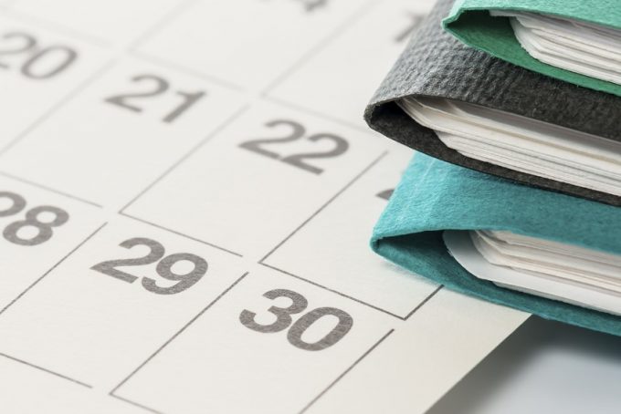 calendar scheduler and notebooks