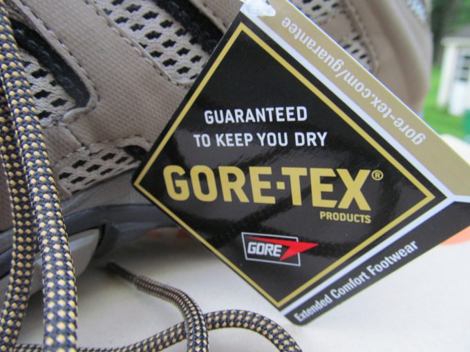 gore-tex etiquette on footwear