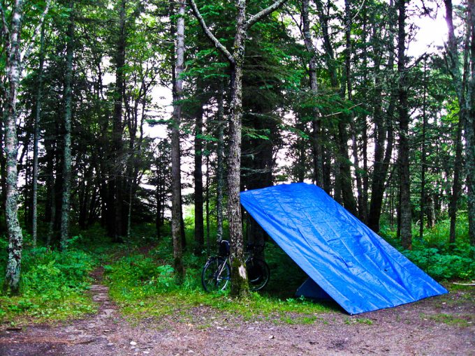 lean-to tarp tent