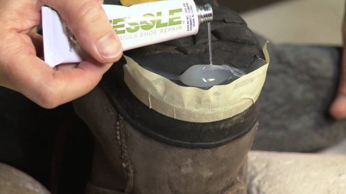 adhesive sole repair
