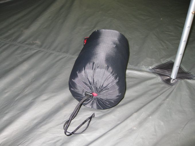 packaging of a sleeping bag