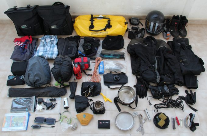 organized camping gear