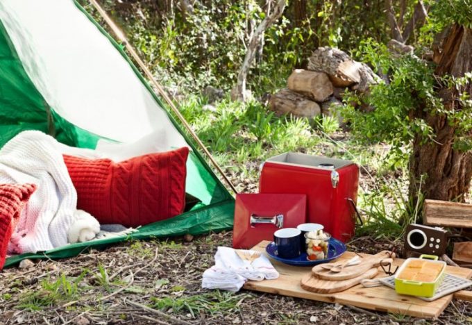cozy camping tent