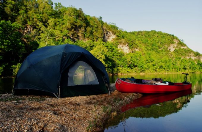 canoe camping tent